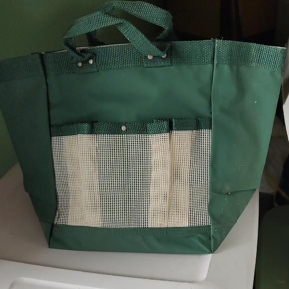 Other - Green Utility Garden Tool Tote Bag with Mesh Pocket